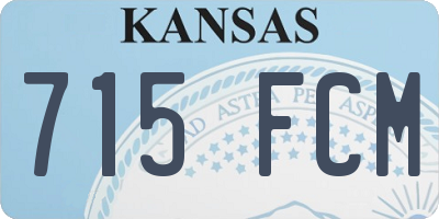 KS license plate 715FCM