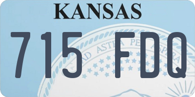 KS license plate 715FDQ