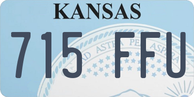 KS license plate 715FFU