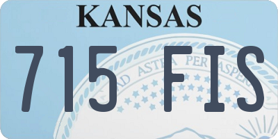KS license plate 715FIS