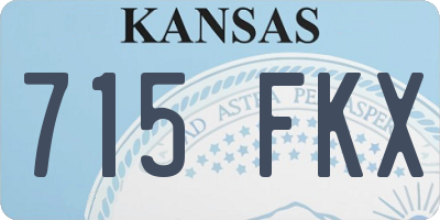 KS license plate 715FKX