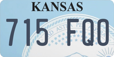 KS license plate 715FQO