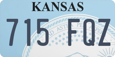 KS license plate 715FQZ