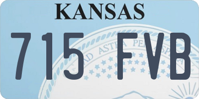 KS license plate 715FVB