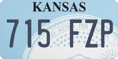 KS license plate 715FZP