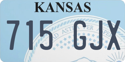 KS license plate 715GJX