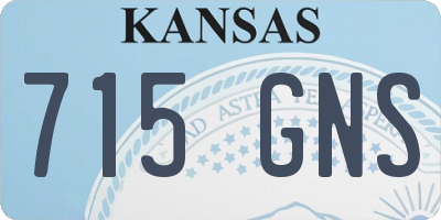 KS license plate 715GNS