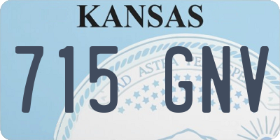 KS license plate 715GNV