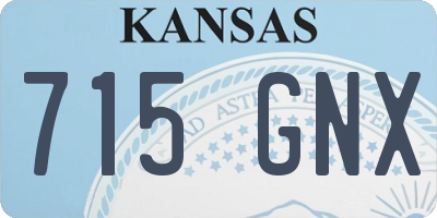 KS license plate 715GNX