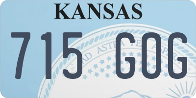 KS license plate 715GOG
