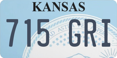 KS license plate 715GRI