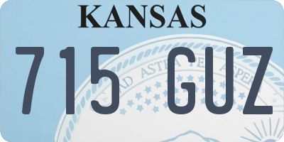 KS license plate 715GUZ