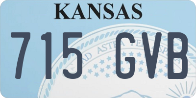 KS license plate 715GVB