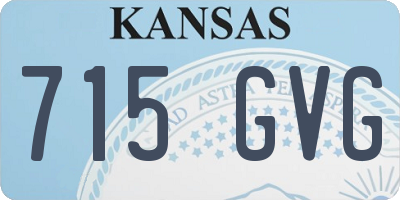 KS license plate 715GVG