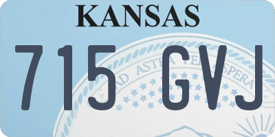 KS license plate 715GVJ
