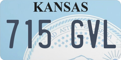 KS license plate 715GVL