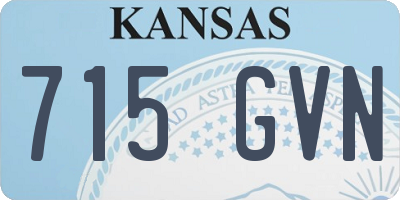 KS license plate 715GVN