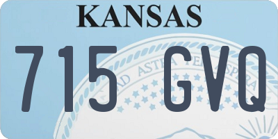 KS license plate 715GVQ
