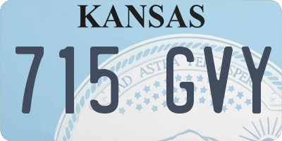 KS license plate 715GVY