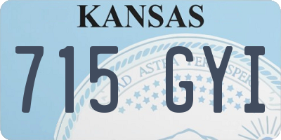 KS license plate 715GYI