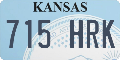 KS license plate 715HRK