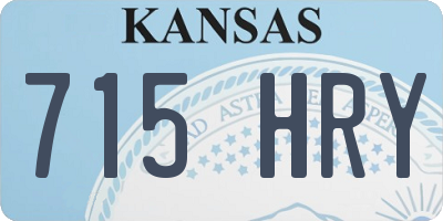 KS license plate 715HRY
