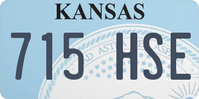 KS license plate 715HSE