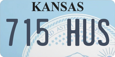 KS license plate 715HUS