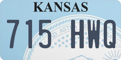 KS license plate 715HWQ