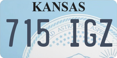 KS license plate 715IGZ