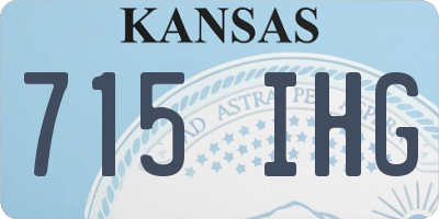 KS license plate 715IHG