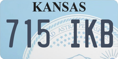 KS license plate 715IKB