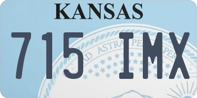 KS license plate 715IMX