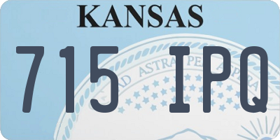 KS license plate 715IPQ