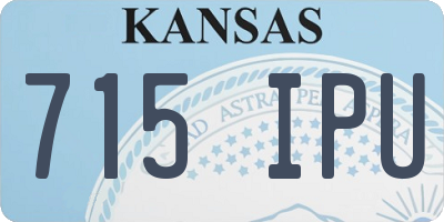 KS license plate 715IPU