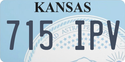 KS license plate 715IPV