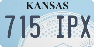 KS license plate 715IPX