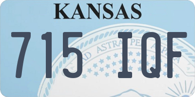 KS license plate 715IQF