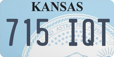 KS license plate 715IQT