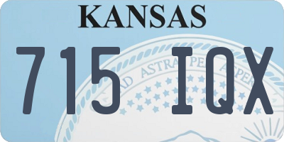 KS license plate 715IQX