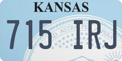 KS license plate 715IRJ