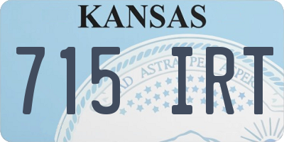 KS license plate 715IRT