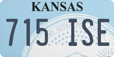 KS license plate 715ISE