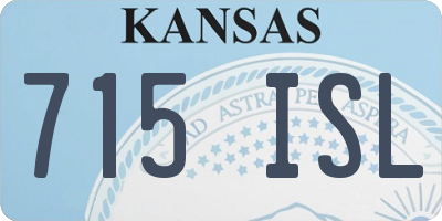 KS license plate 715ISL