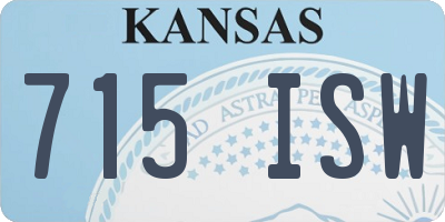 KS license plate 715ISW