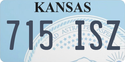 KS license plate 715ISZ