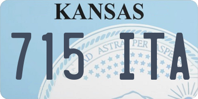 KS license plate 715ITA
