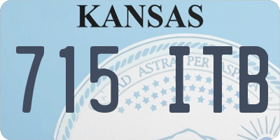 KS license plate 715ITB