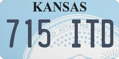 KS license plate 715ITD