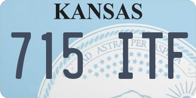 KS license plate 715ITF